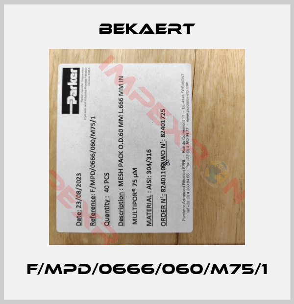 Bekaert-F/MPD/0666/060/M75/1
