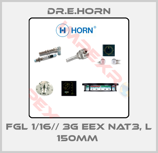 Dr.E.Horn-FGL 1/16// 3G EEX NAT3, L 150MM 