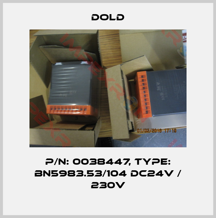 Dold-p/n: 0038447, Type: BN5983.53/104 DC24V / 230V