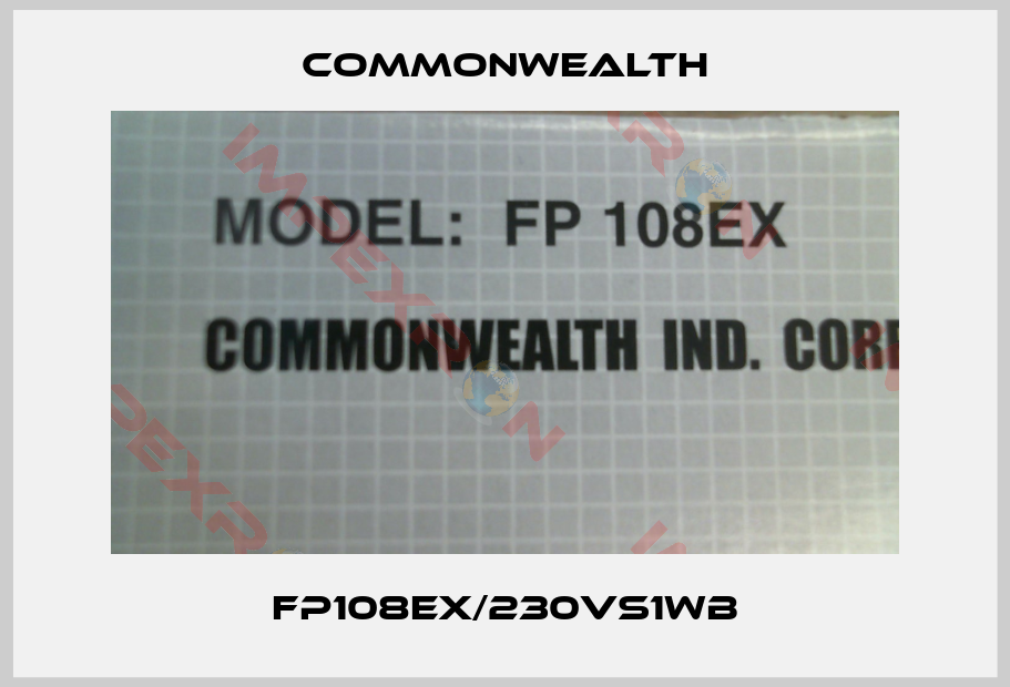 Commonwealth-FP108EX/230VS1WB