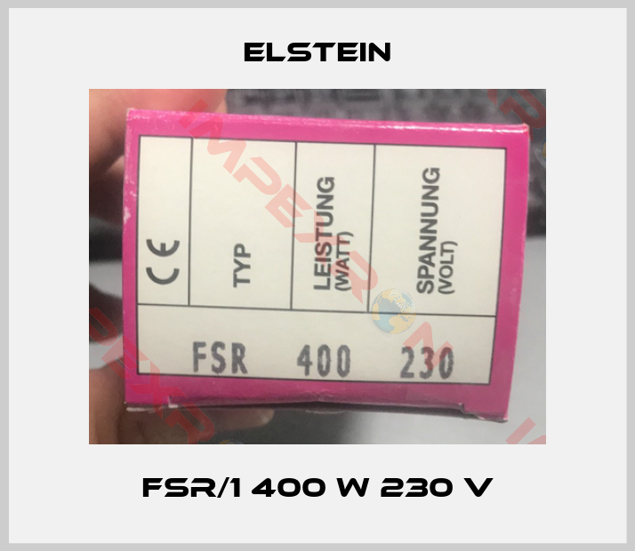Elstein-FSR/1 400 W 230 V