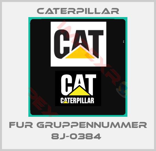 Caterpillar-FUR GRUPPENNUMMER 8J-0384 