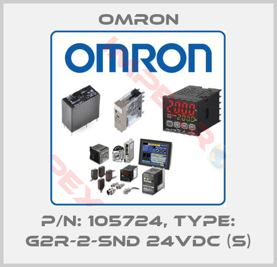 Omron-P/N: 105724, Type: G2R-2-SND 24VDC (S)