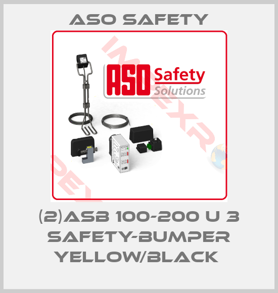 ASO SAFETY-(2)ASB 100-200 U 3 SAFETY-BUMPER YELLOW/BLACK 