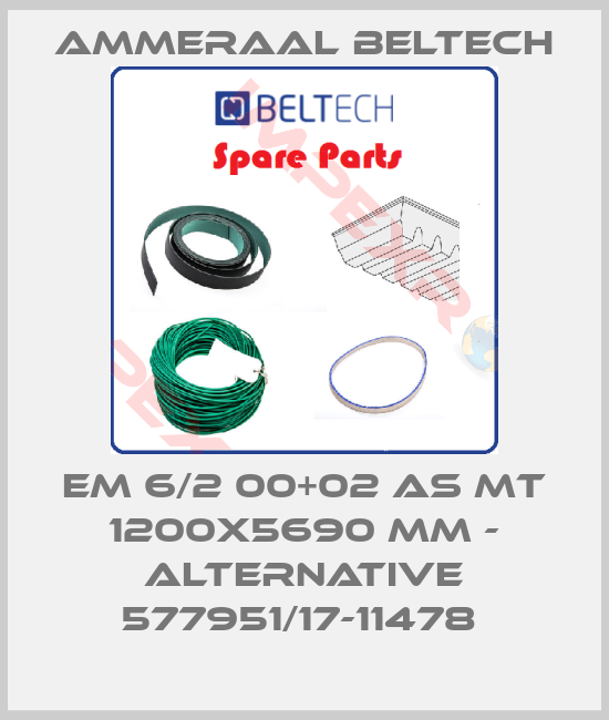 Ammeraal Beltech-EM 6/2 00+02 AS MT 1200x5690 MM - alternative 577951/17-11478 