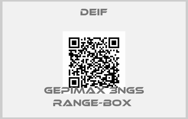 Deif-GEPIMAX 3NGS RANGE-BOX 