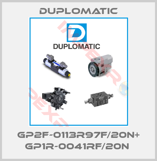 Duplomatic-GP2F-0113R97F/20N+ GP1R-0041RF/20N 