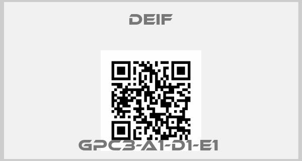 Deif-GPC3-A1-D1-E1 