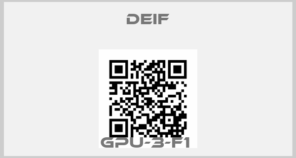 Deif-GPU-3-F1 