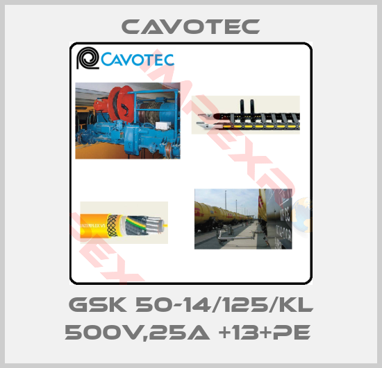 Cavotec-GSK 50-14/125/KL 500V,25A +13+PE 