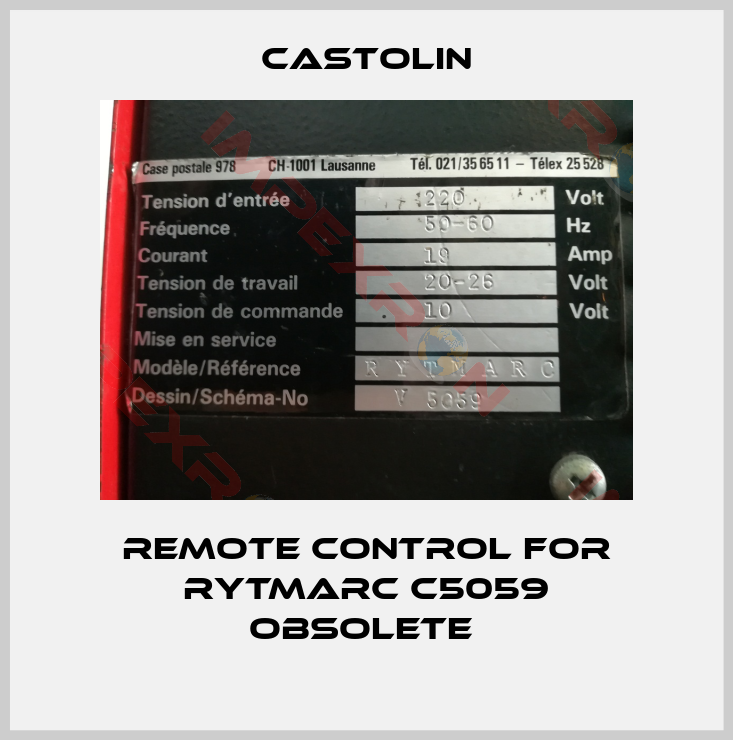 Castolin-Remote control For Rytmarc C5059 obsolete 