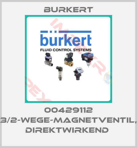Burkert-00429112 3/2-WEGE-MAGNETVENTIL, DIREKTWIRKEND 
