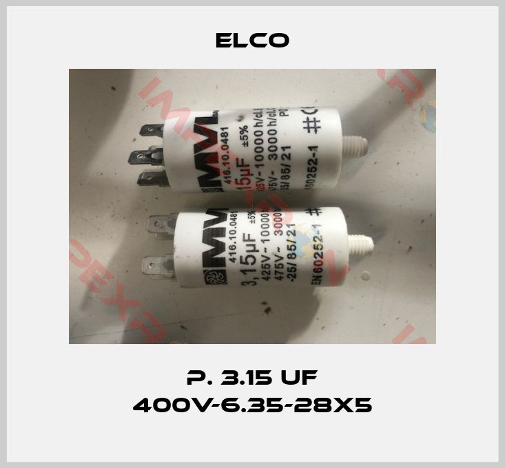 Elco-P. 3.15 uF 400V-6.35-28x5