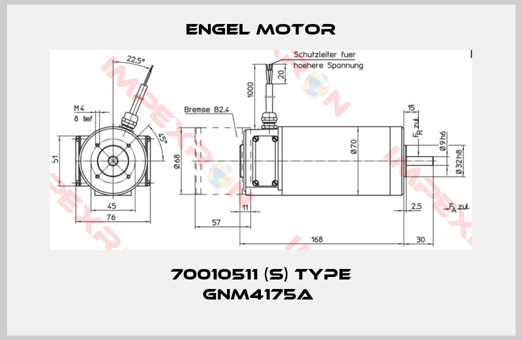 Engel Motor-70010511 (S) Type GNM4175A 