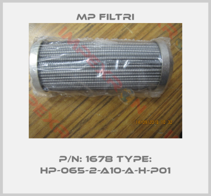 MP Filtri-P/N: 1678 Type: HP-065-2-A10-A-H-P01