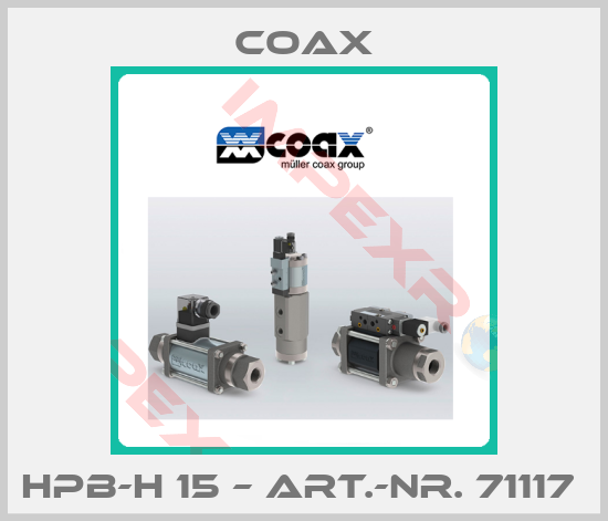 Coax-HPB-H 15 – ART.-NR. 71117 