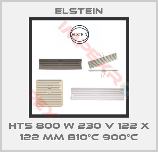 Elstein-HTS 800 W 230 V 122 X 122 MM 810°C 900°C