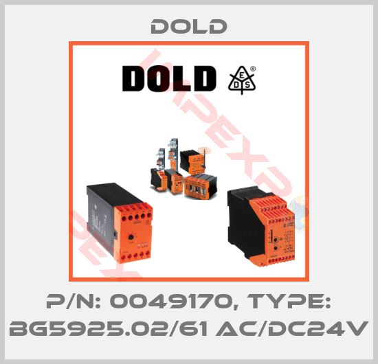 Dold-p/n: 0049170, Type: BG5925.02/61 AC/DC24V