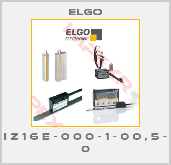 Elgo-I Z 1 6 E - 0 0 0 - 1 - 0 0 , 5 - 0
