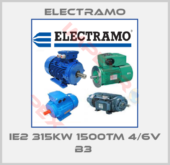 Electramo-IE2 315KW 1500TM 4/6V B3 