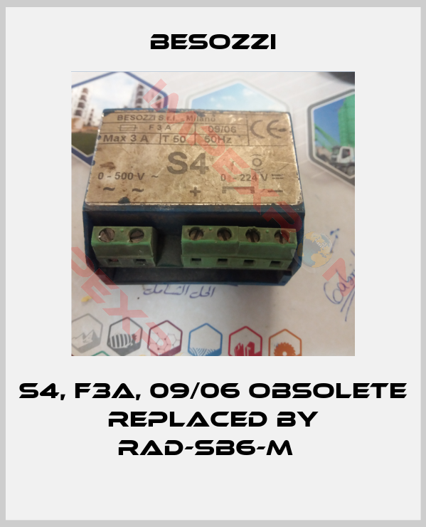 Besozzi-S4, F3A, 09/06 obsolete  replaced by RAD-SB6-M  