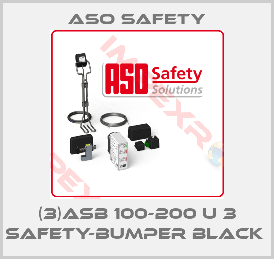 ASO SAFETY-(3)ASB 100-200 U 3 SAFETY-BUMPER BLACK 