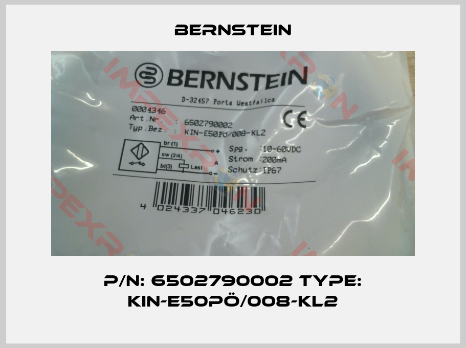 Bernstein-P/N: 6502790002 Type: KIN-E50PÖ/008-KL2