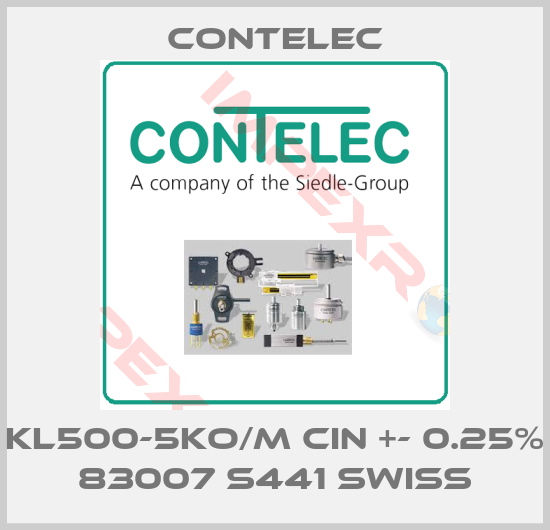 Contelec-KL500-5KO/M CIN +- 0.25% 83007 S441 SWISS