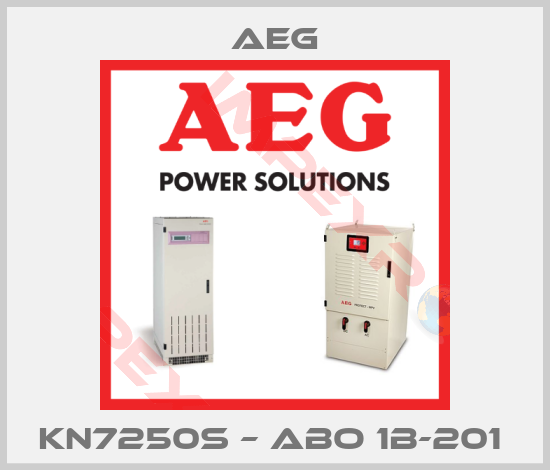 AEG-KN7250S – ABO 1B-201 