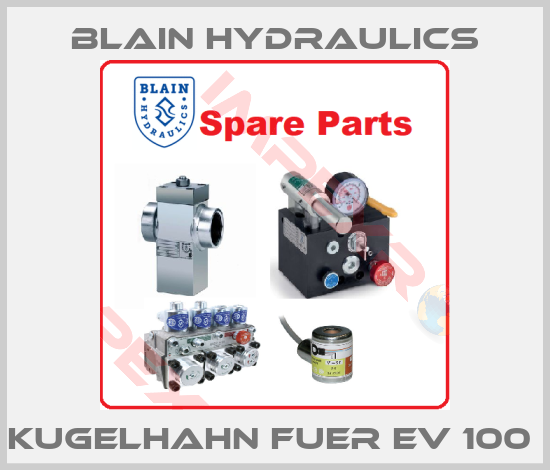 Blain Hydraulics-Kugelhahn fuer EV 100 