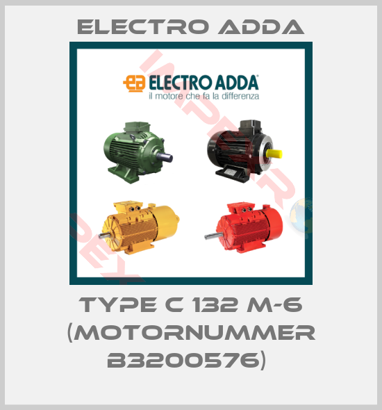 Electro Adda-Type C 132 M-6 (Motornummer B3200576) 