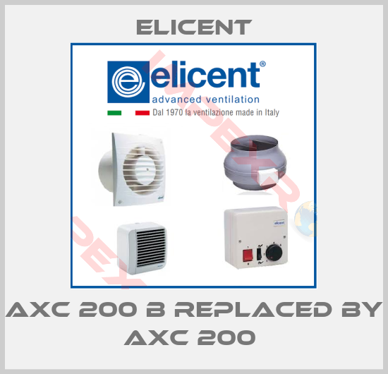 Elicent-AXC 200 B replaced by AXC 200 