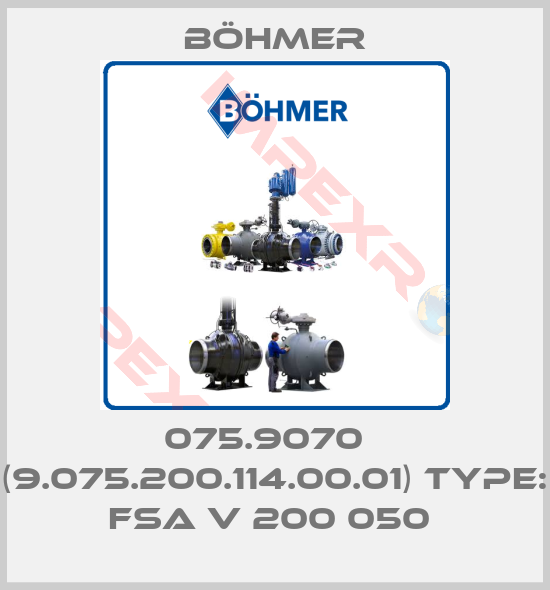 Böhmer-075.9070   (9.075.200.114.00.01) Type: FSA V 200 050 