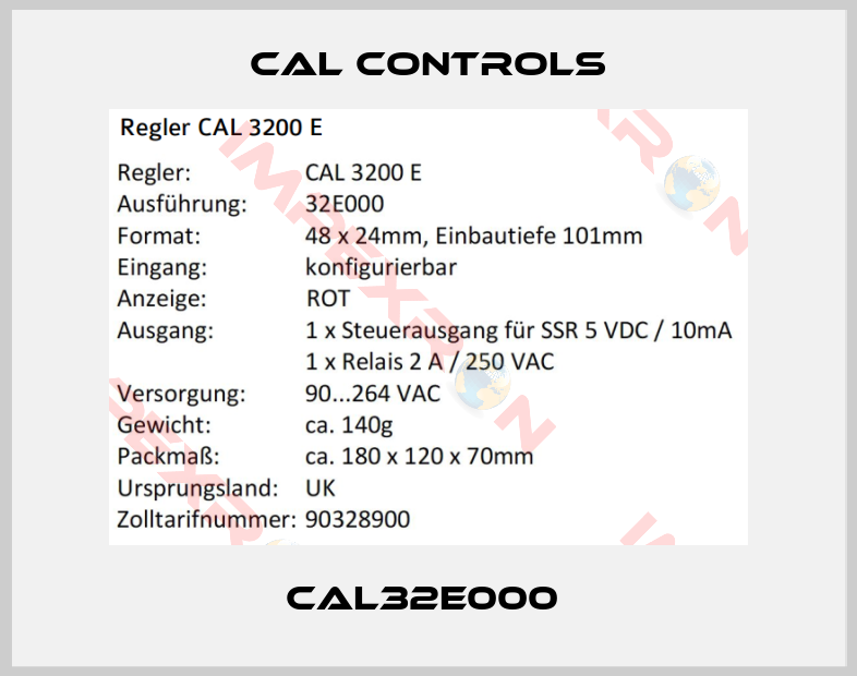 Cal Controls-CAL32E000 