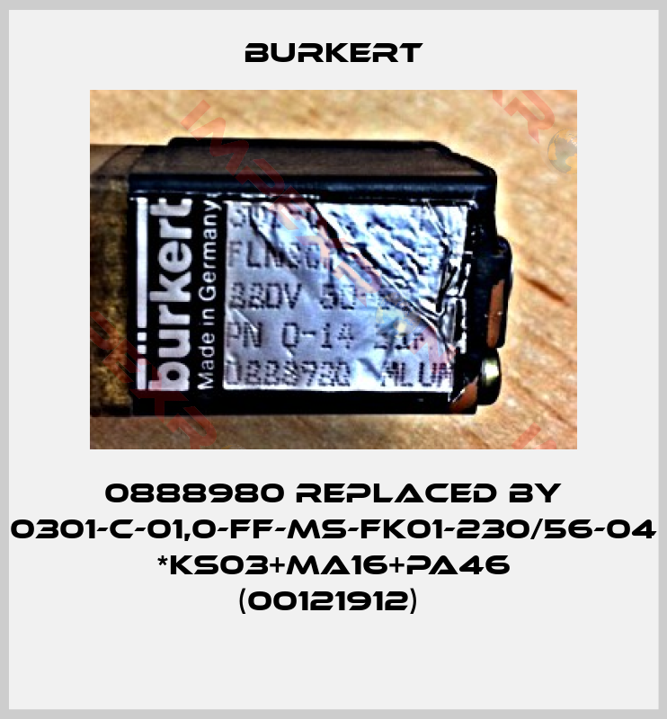 Burkert-0888980 REPLACED BY 0301-C-01,0-FF-MS-FK01-230/56-04 *KS03+MA16+PA46 (00121912) 