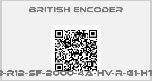 British Encoder-260/2-R12-SF-2000-4A-HV-R-G1-HT-IP50