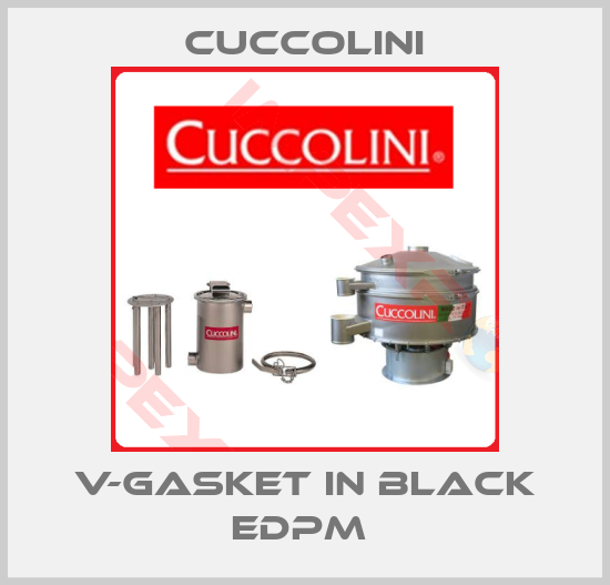 Cuccolini-V-Gasket in black EDPM 