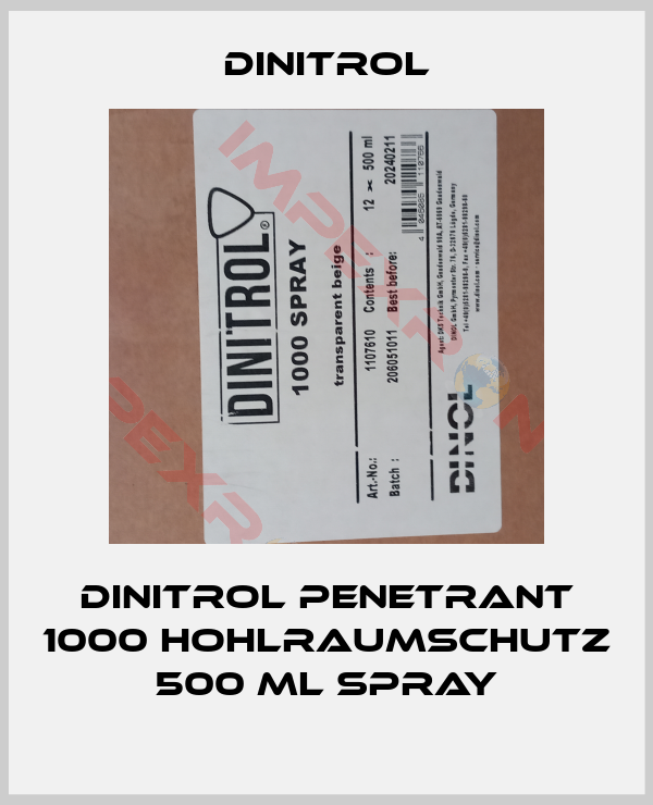Dinitrol-Dinitrol Penetrant 1000 Hohlraumschutz 500 ml Spray