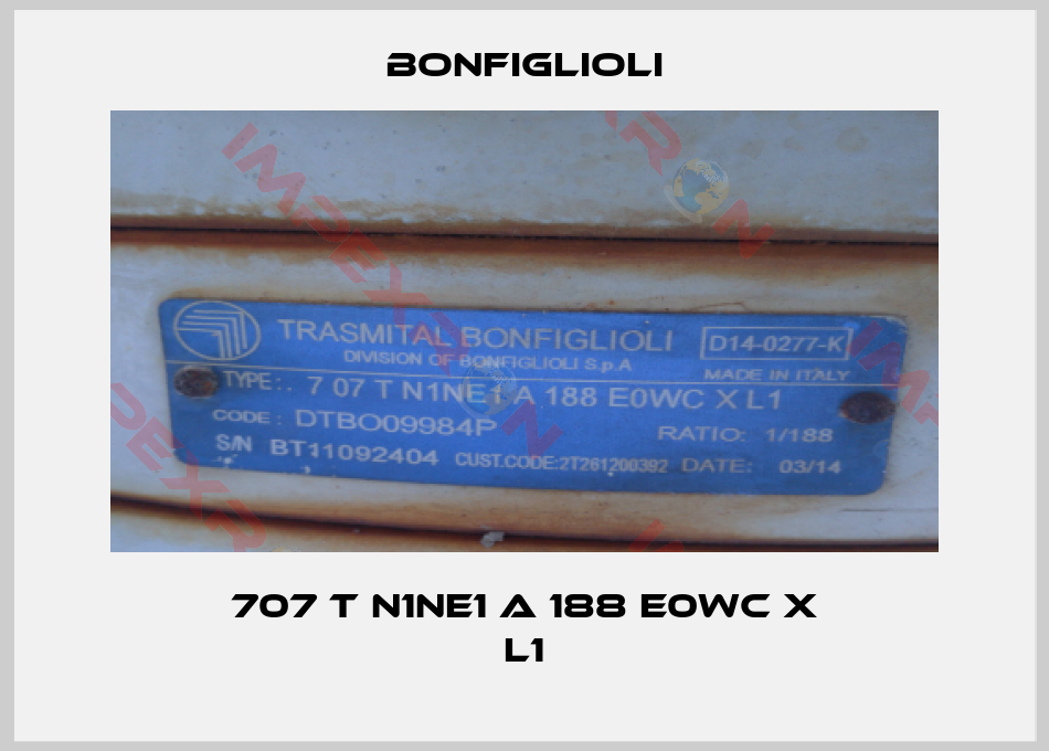 Bonfiglioli-707 T N1NE1 A 188 E0WC X L1