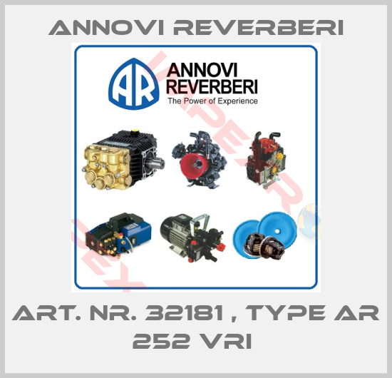 Annovi Reverberi-Art. Nr. 32181 , type AR 252 VRI 