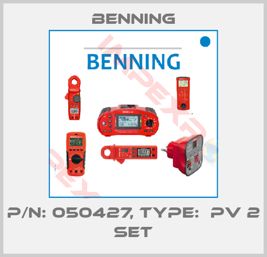 Benning-P/N: 050427, Type:  PV 2 SET