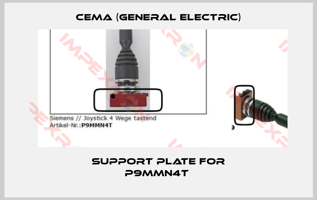 Cema (General Electric)-Support plate for P9MMN4T 