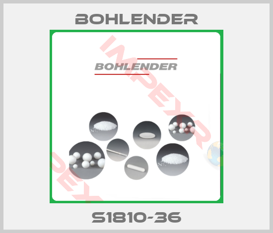 Bohlender-S1810-36