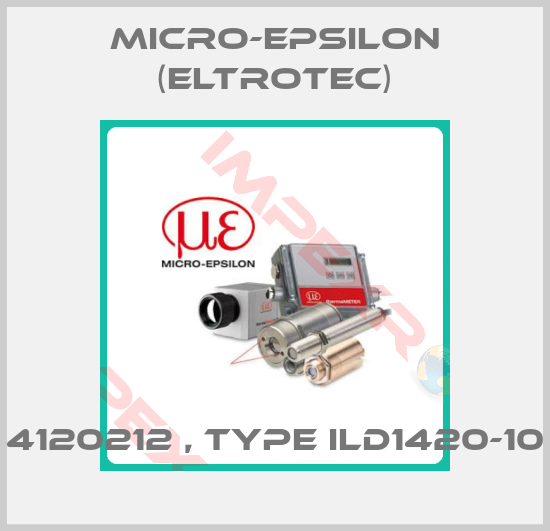 Micro-Epsilon (Eltrotec)-4120212 , type ILD1420-10