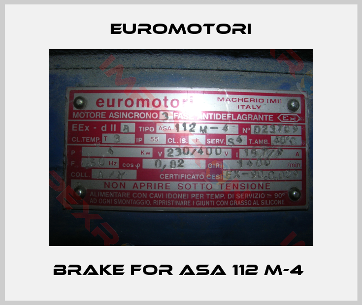Euromotori-Brake for ASA 112 M-4 