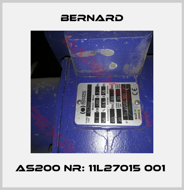 Bernard-AS200 Nr: 11L27015 001 