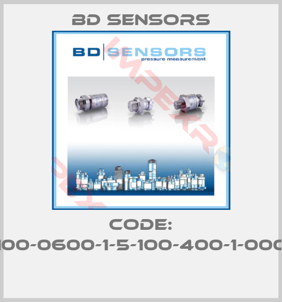 Bd Sensors-Code: 100-0600-1-5-100-400-1-000 