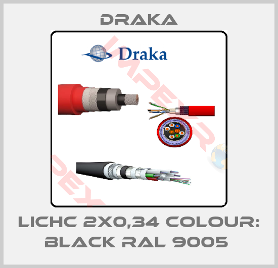 Draka-LICHC 2X0,34 COLOUR: BLACK RAL 9005 