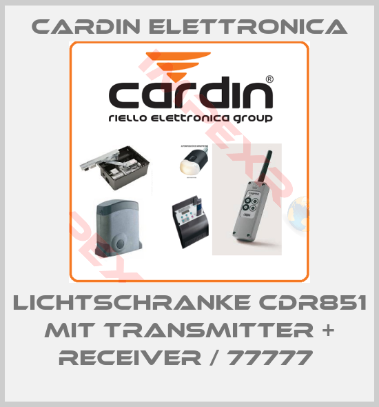 Cardin Elettronica-LICHTSCHRANKE CDR851 MIT TRANSMITTER + RECEIVER / 77777 
