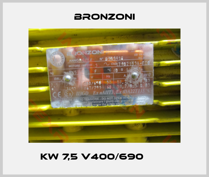 Bronzoni-kw 7,5 V400/690        